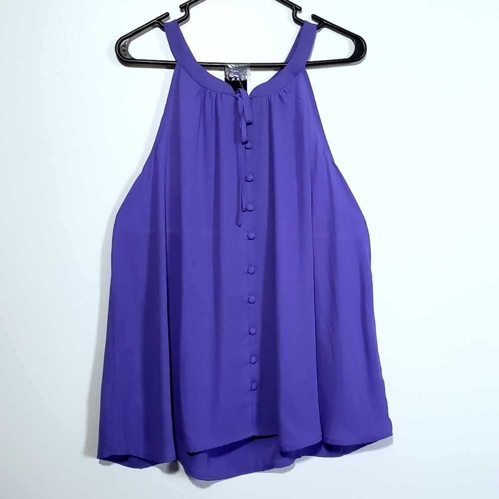 Torrid Purple Strappy Blouse